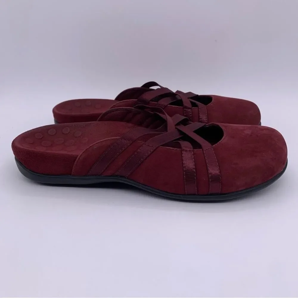 Vionic Claire Suede Slip On Mules Casual Flat Women Shoes - Size: 6 - Picture 1 of 14